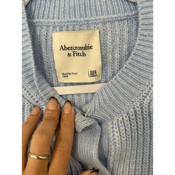 Abercrombie & Fitch Cropped Knit Cardigan with Pearls Bottoms Size XXS 2333 - Picture 5 of 9